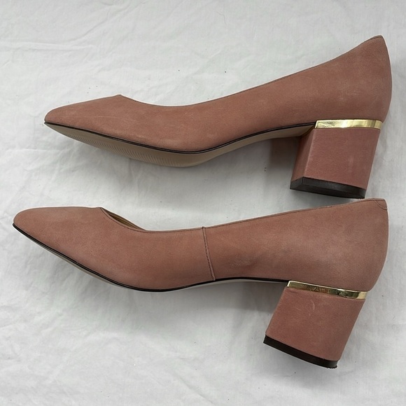 Talbots 8M Leather Slip On Comfy Block Heel Shoes. - Picture 9 of 11
